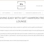 Hamper lounge gifts