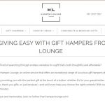 Hamper lounge gifts